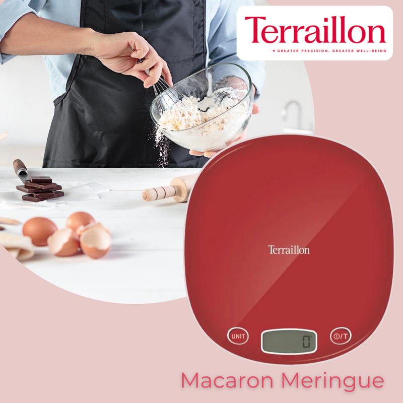 Terraillon Electronic Kitchen Scale Macaron Poppy Red