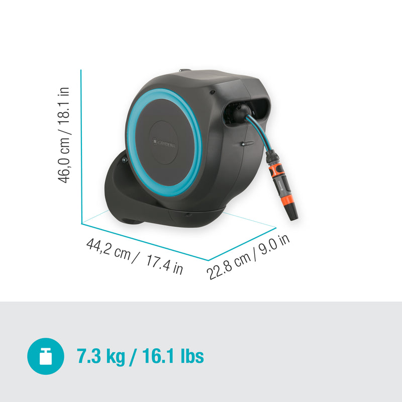 Gardena Wall-Mounted Hose Box RollUp M, 15m