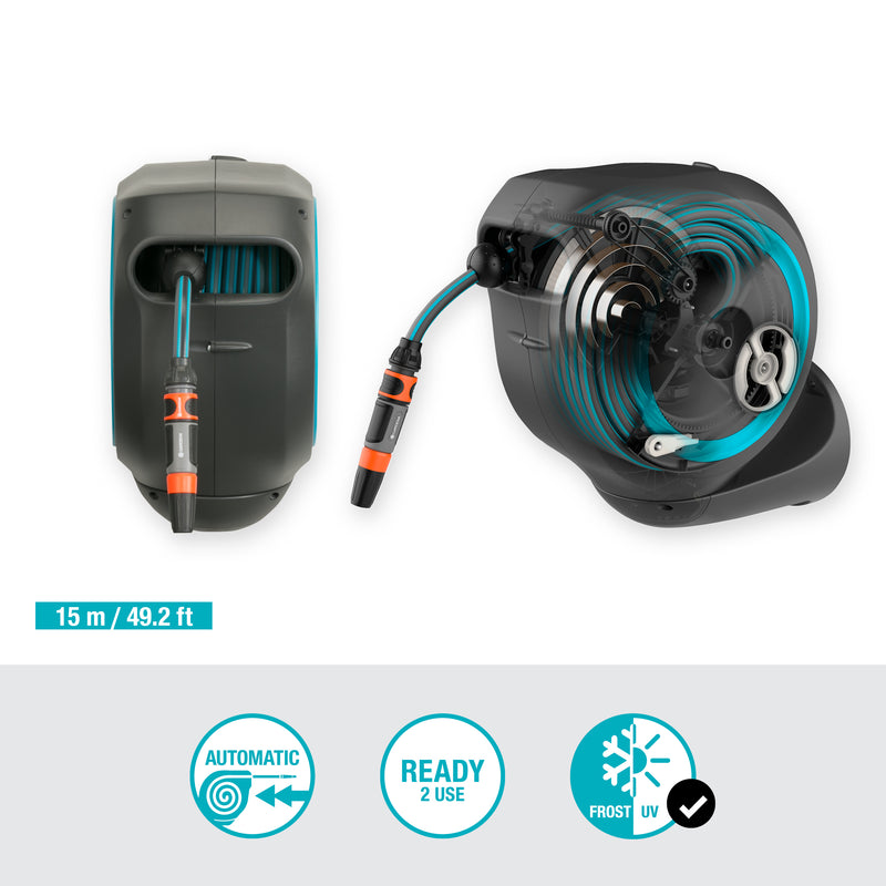 Gardena Wall-Mounted Hose Box RollUp M, 15m