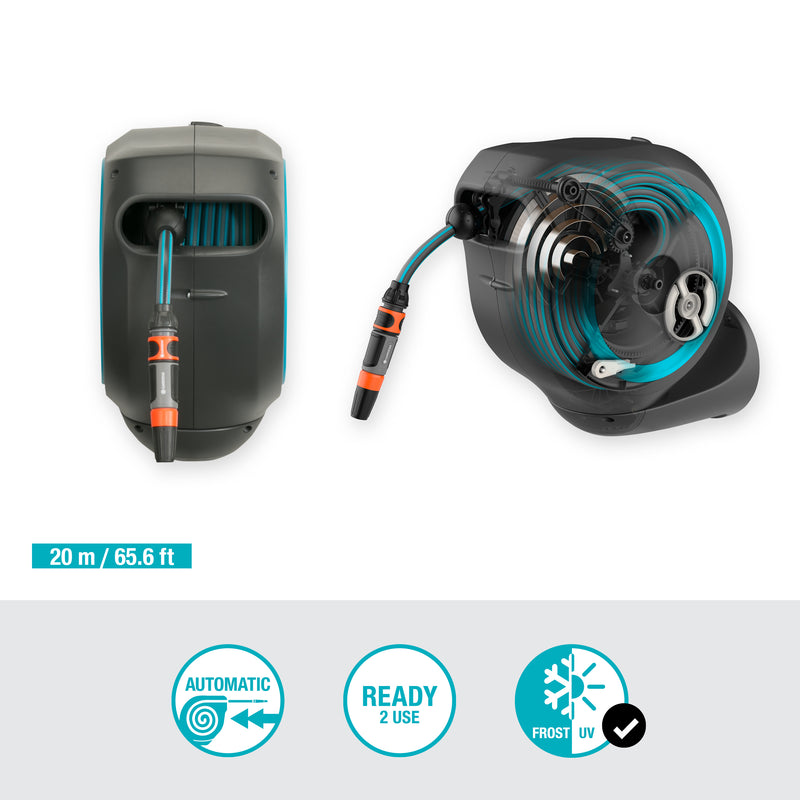 Gardena Wall-Mounted Hose Box RollUp M, 20m