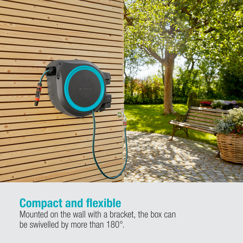 Gardena Wall-Mounted Hose Box RollUp M/L, 25m