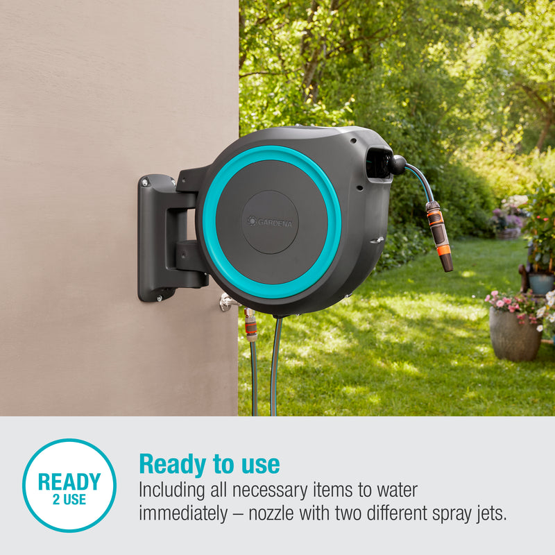 Gardena Wall-Mounted Hose Box RollUp M/L, 25m