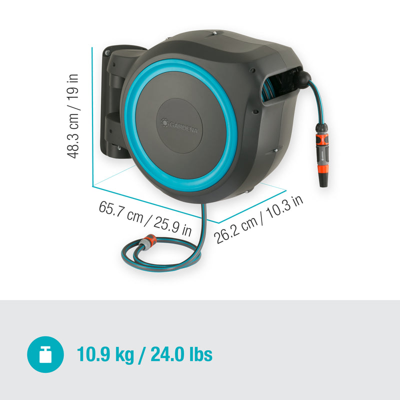 Gardena Wall-Mounted Hose Box RollUp M/L, 25m