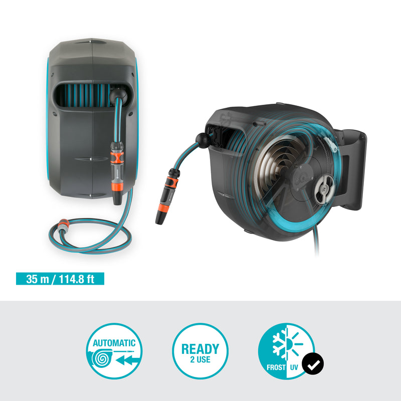 Gardena Wall-Mounted Hose Box RollUp XL, 35m