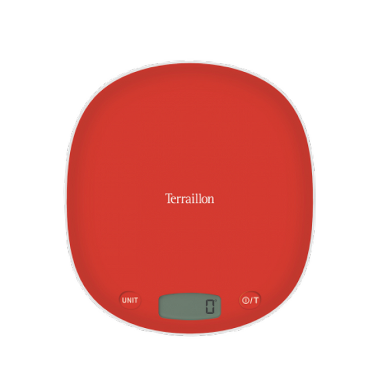 Terraillon Electronic Kitchen Scale Macaron Poppy Red