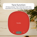 Terraillon Electronic Kitchen Scale Macaron Poppy Red