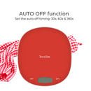 Terraillon Electronic Kitchen Scale Macaron Poppy Red