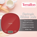 Terraillon Electronic Kitchen Scale Macaron Poppy Red