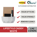 3M Command Caddy 17720, White, Large, Lifestyle Series