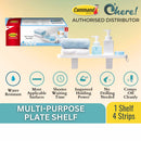 3M Command Bathroom Plate Shelf 17729 Holds Up to 4.5kg Water Resistant, Bathroom Shelf Bathroom Organization