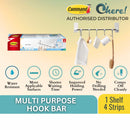 3M Command White Kitchen Organization Multi Purpose Hook Bar 17731 Holds Up to 4.5kg Kitchen Organization