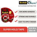3M Scotch Super Hold Tape 3/4" x 650"