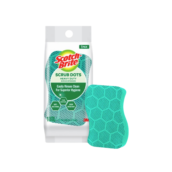 3M Scotchbrite Scrub Dots Heavy Duty Green 1pc/pack