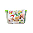 3M Scotch Brite Tough Clean Scrub Sponge Anti Bacterial With Container, 8 Sponges, 1 Container