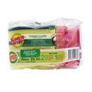3M Scotchbrite 2In1 Anti-Bacterial Scrub Sponge (2 Packs, 6 Pcs) And Non Scratch Foam Scrub (1 Pack, 2 Pcs)