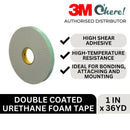 3M Double Coated Foam Tape 4026, 1in x 36 Yards