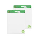 3M Post-it Recycle Easel Pad, White, 63.5x76.2cm, 2 Pads, 30 Sheets/Pad