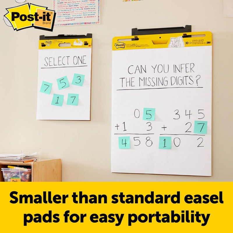3M Post-it Super Sticky Mini Easel Pad 15" x 18", 20 Sheets/Pad