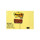 3M Post-it Super Sticky Canary Yellow Notes 1.5in X 2in, 2 Pads, 90 Sheets/Pad