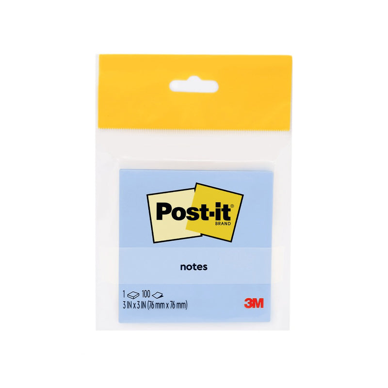 3M Post-it Notes Cloud Blue Note 3"X3", 100 Sheets Sticky Notes