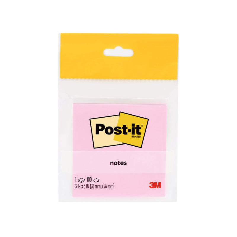 3M Post-it Notes HB 654-1, Positively Pink, TH/EN, 76 mm x 76 mm, 100 Sheets
