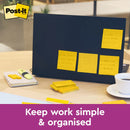 3M Post-it Super Sticky Notes 654-1SS3Y, Yellow, 76 mm x 76 mm, 90 sheets