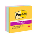 3M Post-It Super Sticky Notes 3in x 3in, 4 Pads/Pack, 90 Sheets/Pad, Total 360 Sheets, 654-4SSSWT
