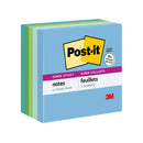 3M Post-it Super Sticky Recycled Notes, 3x3 in, 5 Pads, 90 Sheets/Pad, 30% Recycled Paper