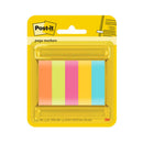 3M Post-it Page Markers 670-5ASST 15x50mm Assorted, Pack of 5, 100 Sheets/Pad