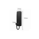 3M Command Bath Hook, Medium, Matte Black, 1 Hook 2 Strips per Pack, Bathroom Organization