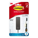 3M Command Bath Hook, Medium, Matte Black, 1 Hook 2 Strips per Pack, Bathroom Organization