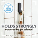 3M Command Bath Hook, Medium, Matte Black, 1 Hook 2 Strips per Pack, Bathroom Organization