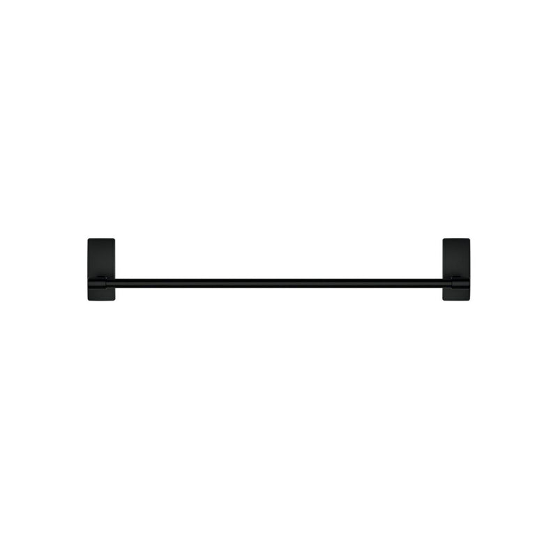 3M Command Bathroom Matte Black Towel Bar, 2 Large Strips