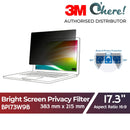 3M Bright Screen Privacy Filter for 17.3in Laptop, 383 mm x 215 mm, 16:9, BP173W9B