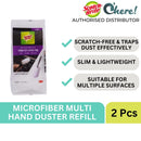 3M Scotch Brite Slim Microfibre Multi Hand Duster Refill, 2Pcs/Pack, Black