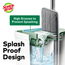 3M Scotch Brite Compact Hands-Free Flat Mop with Bucket