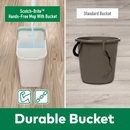 3M Scotch Brite Compact Hands-Free Flat Mop with Bucket