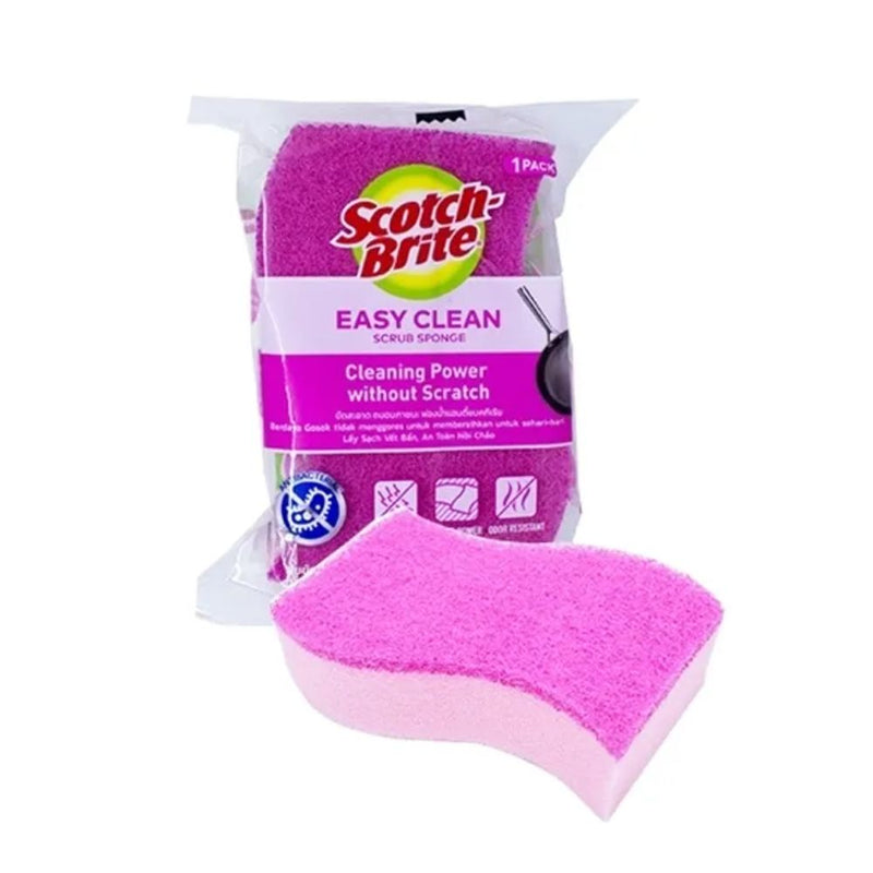 3M Scotch-Brite Easy Clean Scrub Sponge Anti- Bacterial