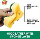 3M Scotch-Brite Tough Clean Scrub Sponge Heavy Duty 6 Pcs/ Pack
