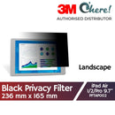 3M Privacy Filter for Apple iPad Air 9.7 (1st, 2nd) in Landscape, 236 mm x 165 mm, PFTAP002