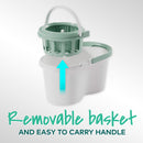 3M Scotch Brite Dual Wash Spin Mop Bucket With Microfibre Mop NT7