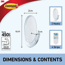 3M Command 17091-5CLR Christmas Pack Assorted Clear Hooks
