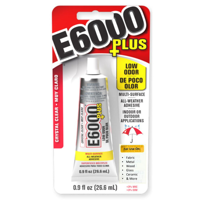 Goop E6000+Plus Multipurpose Adhesive Clear 0.9 Fl Oz