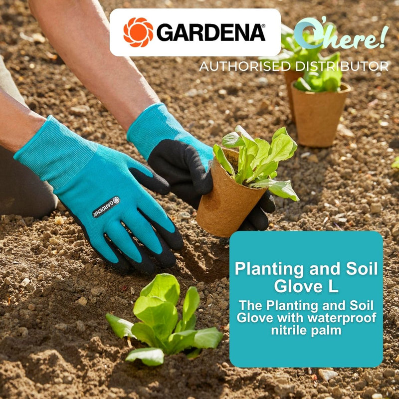 Gardena Planting And Soil Gloves, Size L