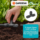 Gardena Micro-Drip-System T-Joint 13 MM (1/2"), 2 Pcs