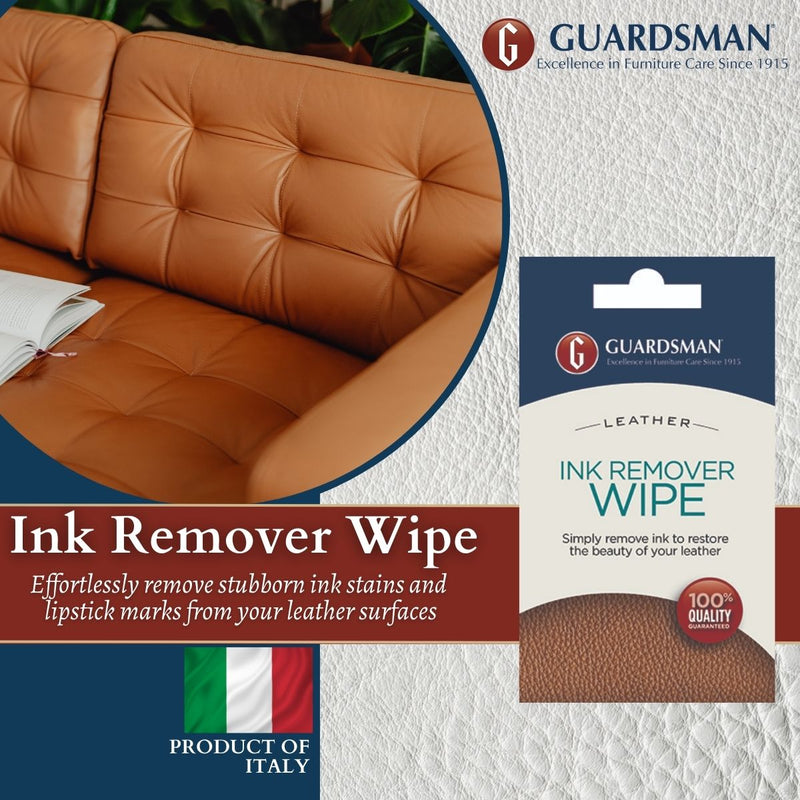 Guardsman Leather Ink Remover Wipes