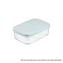 Inochi Hokkaido Rectangular Plastic Food Container Box 1000ml, Mint/Orange