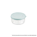 INOCHI Hokkaido Round Plastic Food Container Box 500/750 ml, Mint / Orange