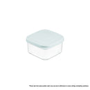 INOCHI Hokkaido Square Plastic Food Container Box 500/750/1000 ml, Mint/Orange