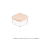 INOCHI Hokkaido Square Plastic Food Container Box 500/750/1000 ml, Mint/Orange